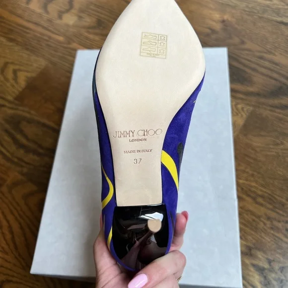 NWT Jimmy Choo Size 6.5 Violet Heels - Picture 3 of 8